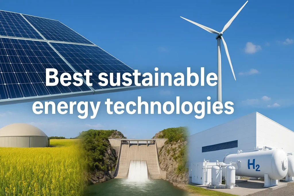Best Sustainable Energy Technologies: for a Greener Future