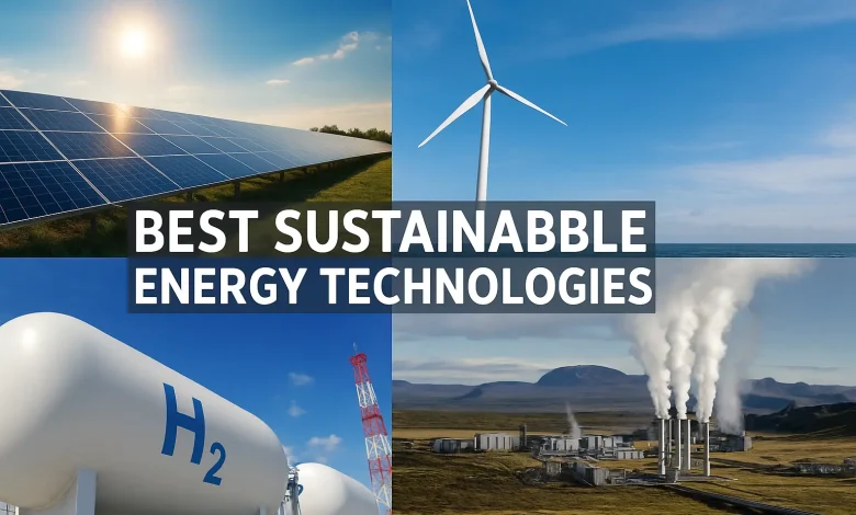 Best Sustainable Energy Technologies: for a Greener Future