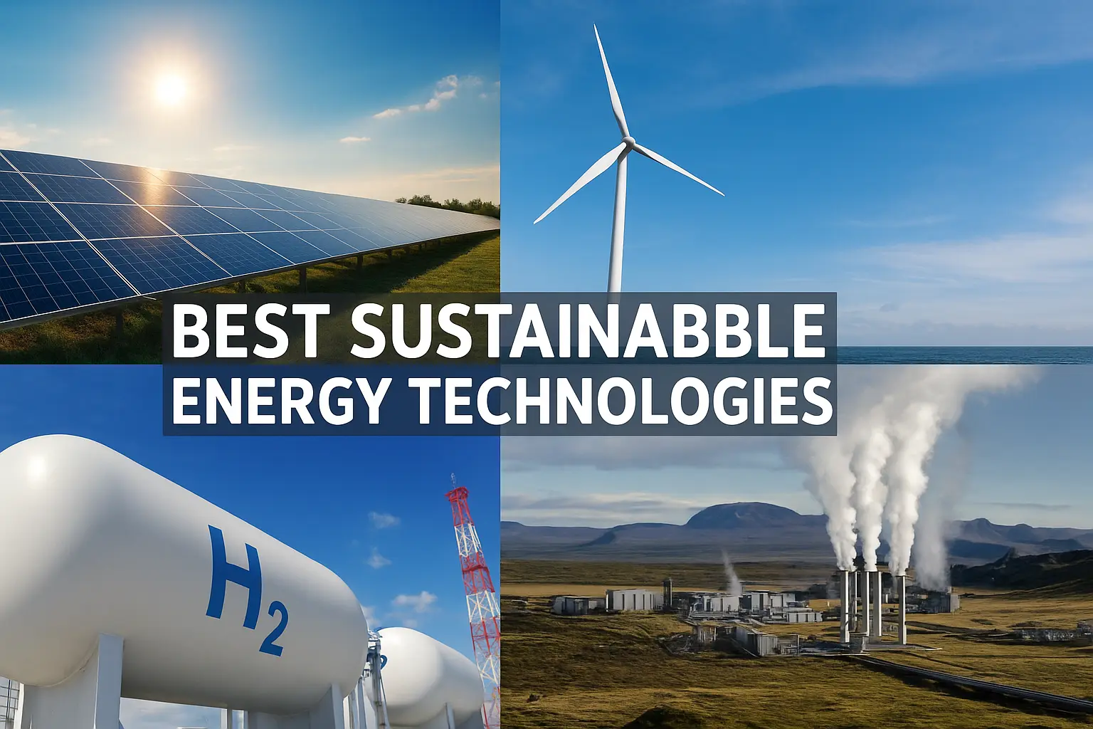 Best Sustainable Energy Technologies: for a Greener Future