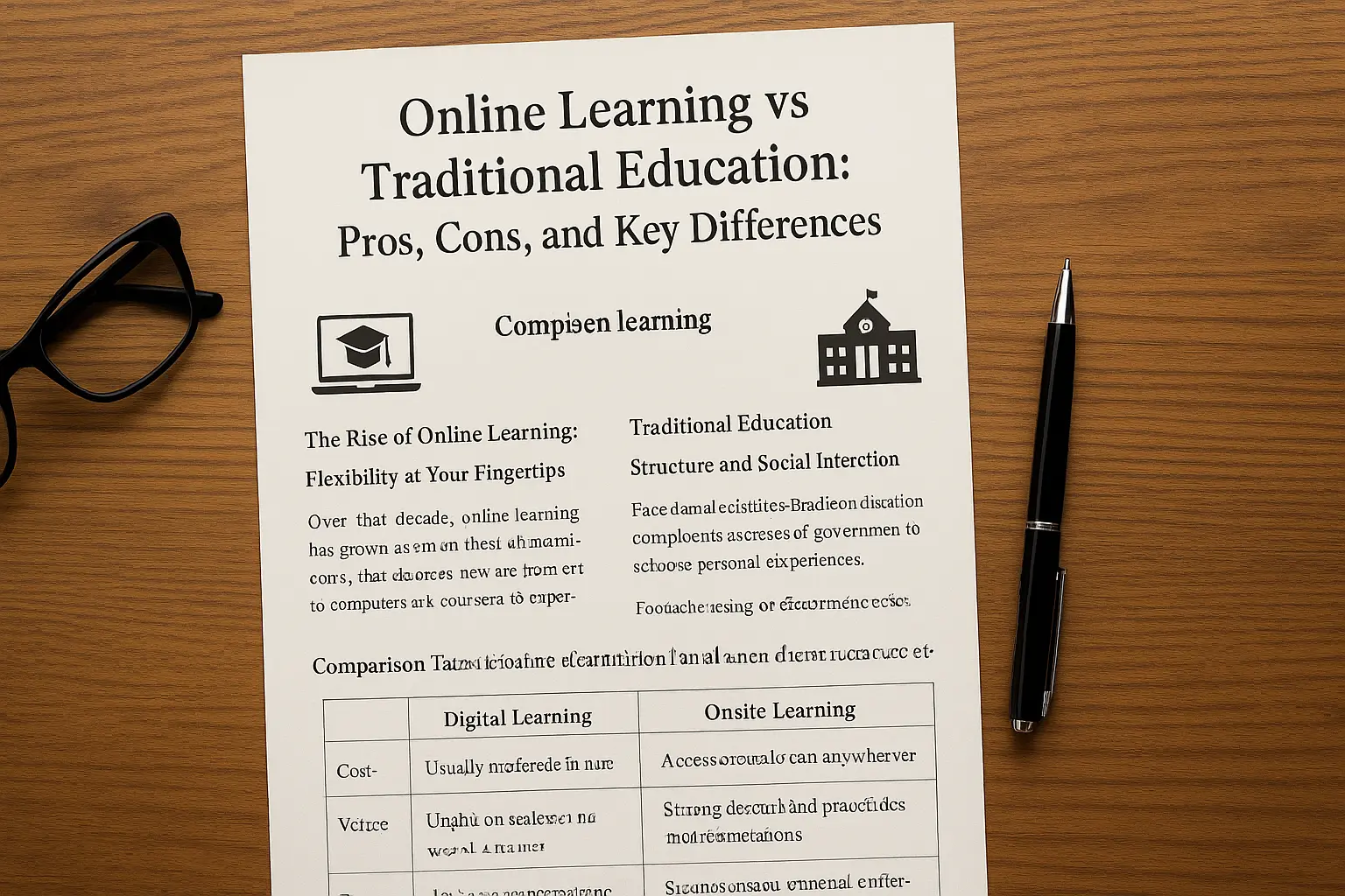 Online learning vs traditional education pros and cons