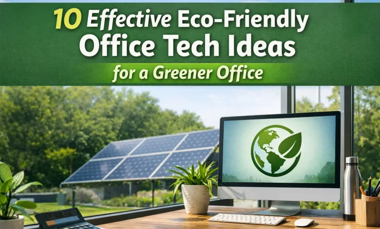 10 Effective Eco-Friendly Office Tech Ideas for a Greener Office