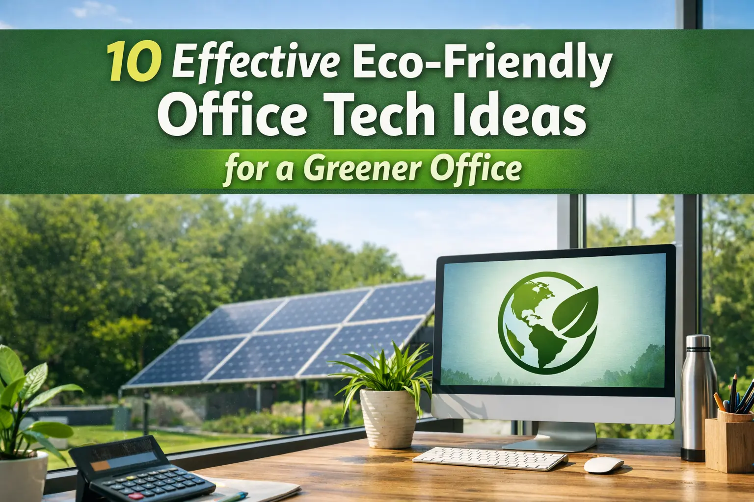 10 Effective Eco-Friendly Office Tech Ideas for a Greener Office